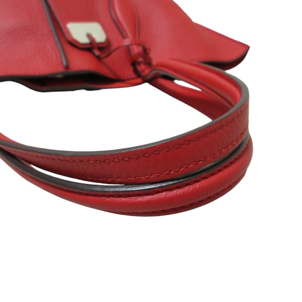 TOD'S Joy Leather Tote Bag/Shoulder Bag, Red, Women's - Picture 9 of 12